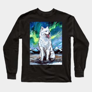 Samoyed Night Long Sleeve T-Shirt